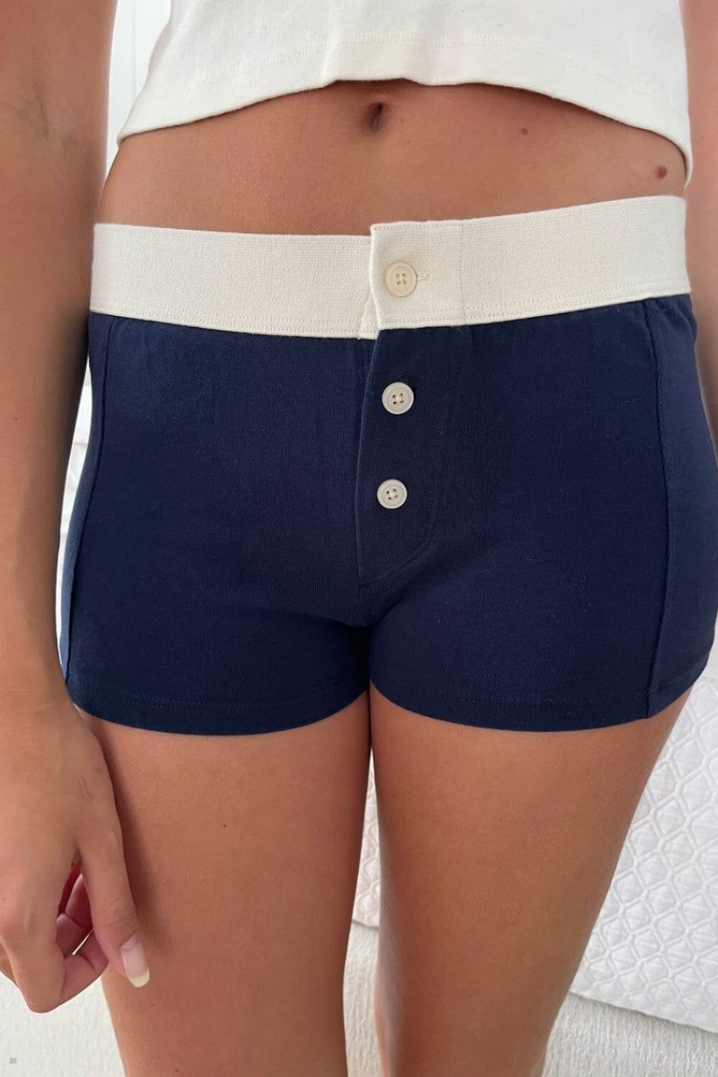 Sous Vêtement Brandy Melville Boy Corta Bleu Marine | QBN-73686085